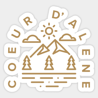 CDA Lake Line Art Sticker